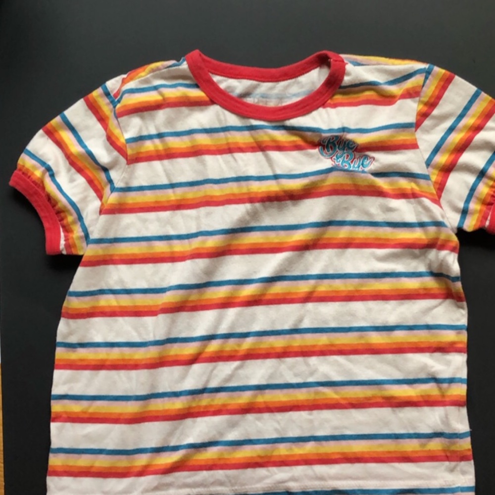 JC Penney’s Rainbow Striped Top S